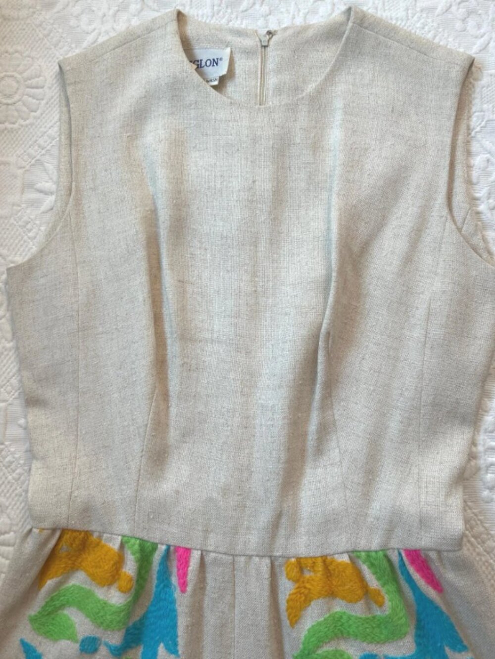 vintage 60s dress: L'Aiglon, psychedelic dress - Picture 5 of 7